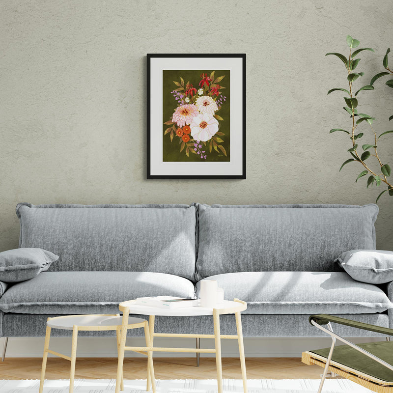 Framed Print - CHU10-BL - Mum's Bouquet Medium Framed Print - Mum's Bouquet Medium Framed Print - Whistlefish