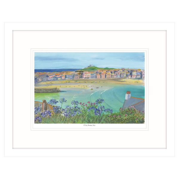 Framed Print-GH04F - St Ives Harbour View-Whistlefish