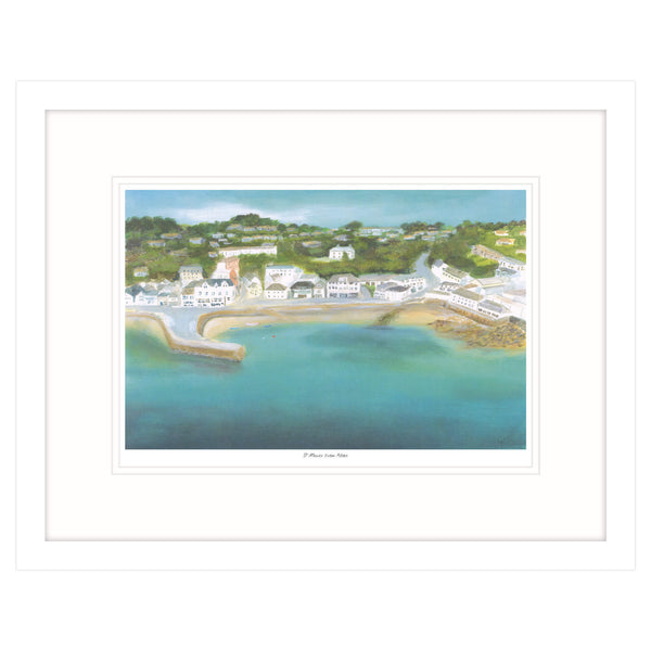 Framed Print-GH05F - St Mawes From Above-Whistlefish