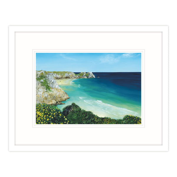 Framed Print-GH22F - Summertime in Cornwall Framed Print-Whistlefish