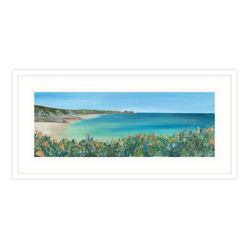 Framed Print-GH24F - Porthcurno Framed Print-Whistlefish