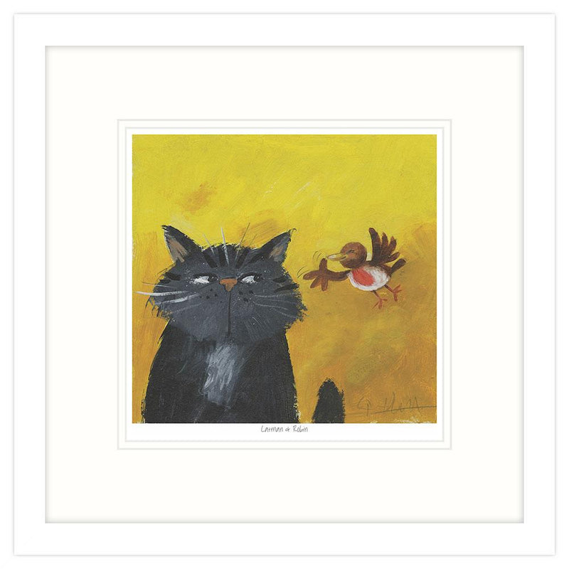 Framed Print-GPT87F - Catman Framed Print-Whistlefish