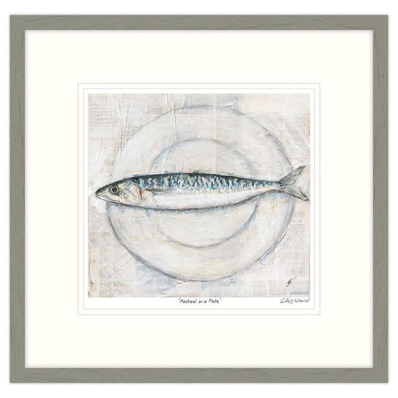 Framed Print-GW27F - Mackerel On A Plate 2 Framed Print-Whistlefish