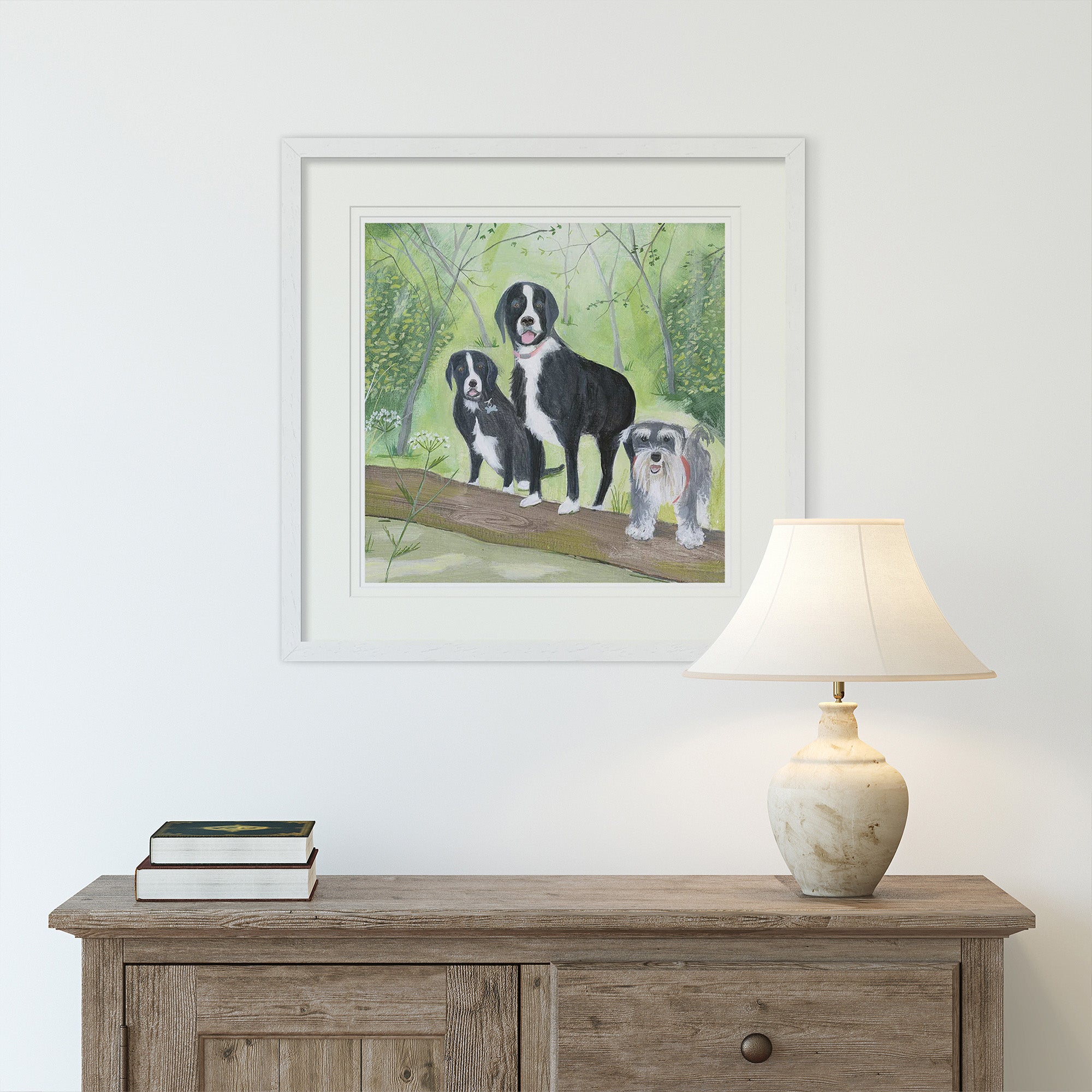 Framed Print-HC03365F - Mol, Murph & Peg Framed Print-Hannah Cole