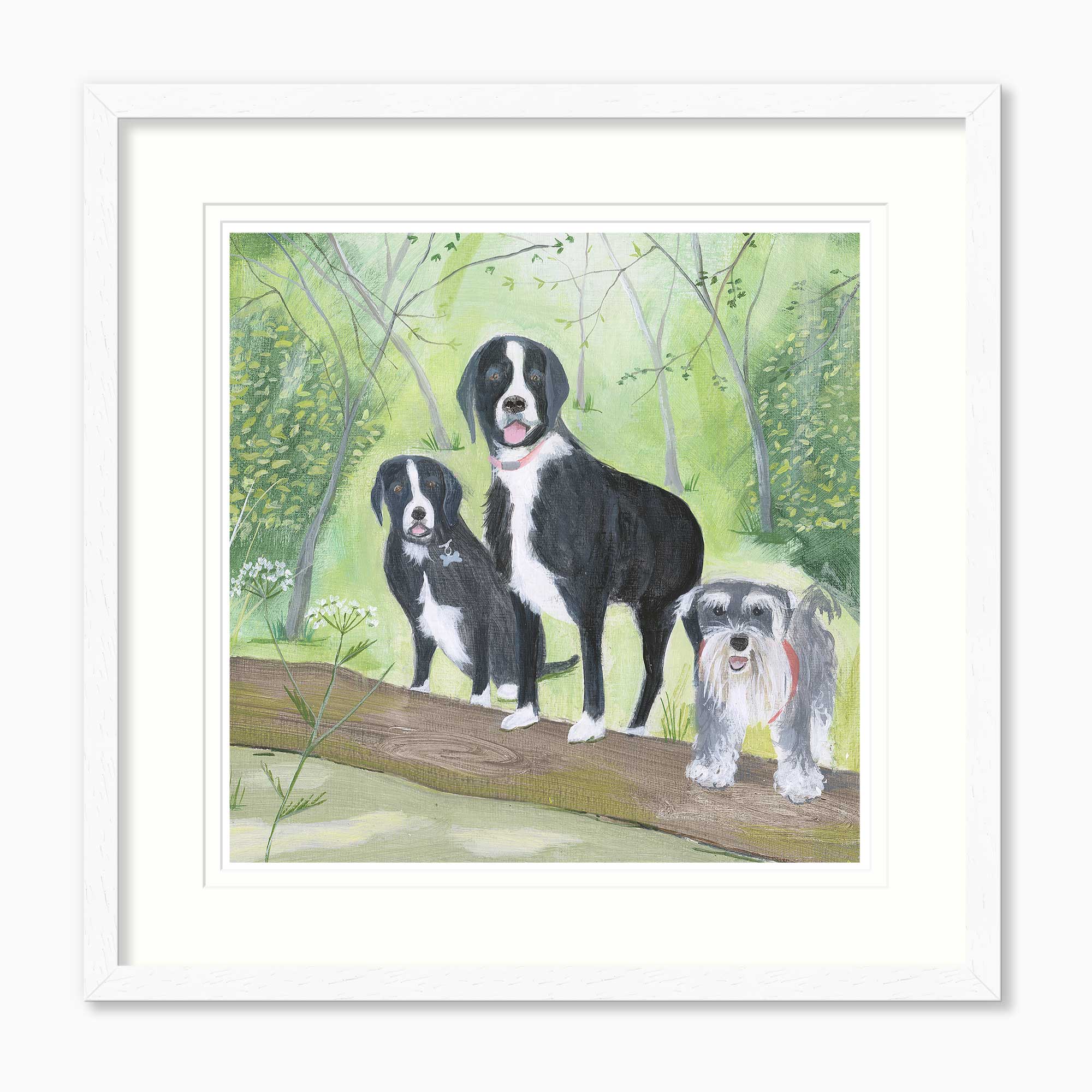 Framed Print-HC03365F - Mol, Murph & Peg Framed Print-Hannah Cole