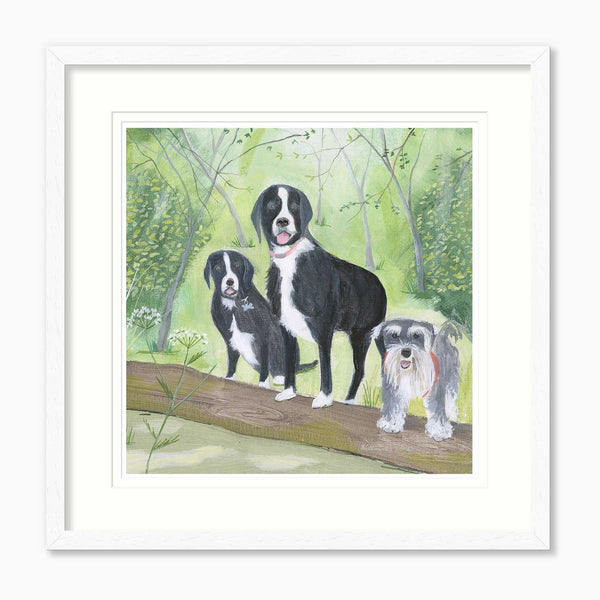 Framed Print-HC03365F - Mol, Murph & Peg Framed Print-Hannah Cole