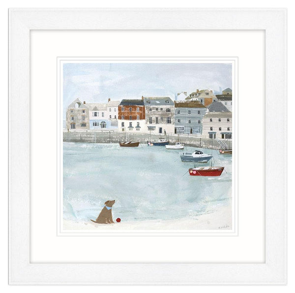 Framed Print-HC134F - Padstow Harbour Boats Large Framed Print-Whistlefish