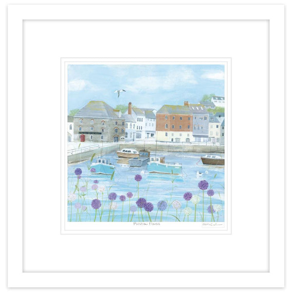 Framed Print-HC143F - Padstow Flowers Small Framed Print-Whistlefish
