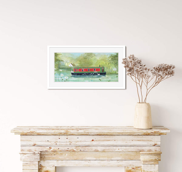 Framed Print-HC175F - Along The River Framed Print-Whistlefish