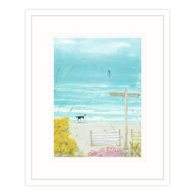 Framed Print-HC189F - On The Beach Framed Print-Whistlefish