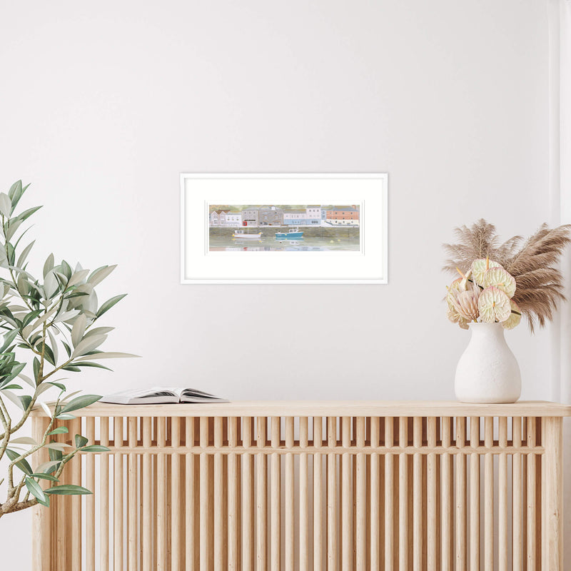 Framed Print-HC229F - Padstow Harbour Framed Print-Whistlefish