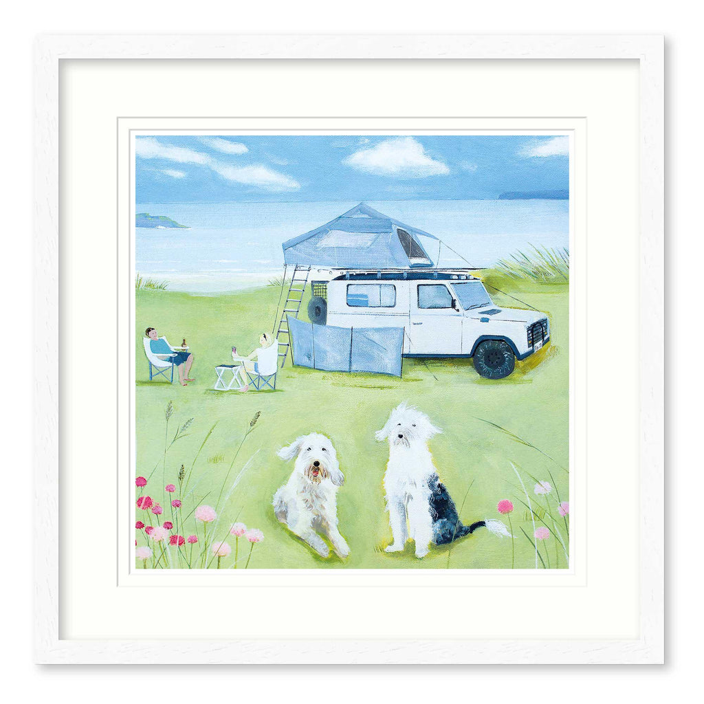 Framed Print - HC300F - Camping In The Dunes Framed Print - Camping In The Dunes Framed Print - Whistlefish