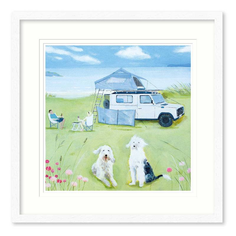 Framed Print - HC300F - Camping In The Dunes Framed Print - Camping In The Dunes Framed Print - Whistlefish