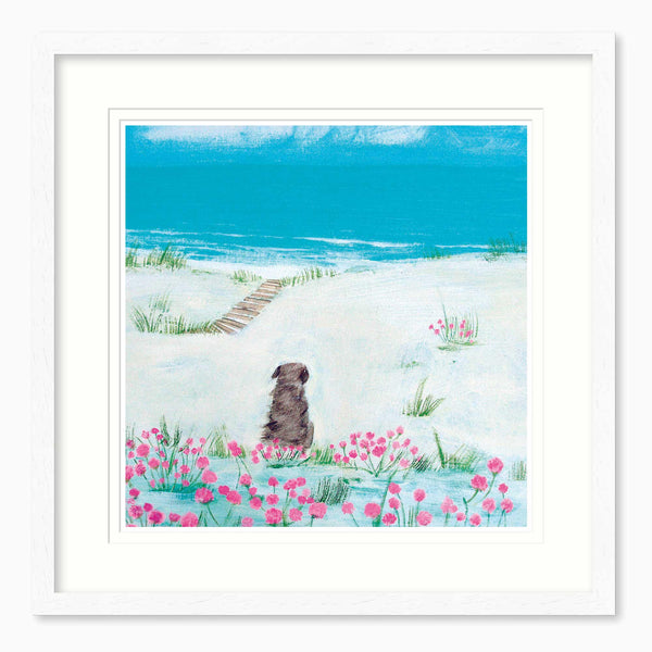 Framed Print-HC306F - Sea Pinks Medium Framed Print-Hannah Cole