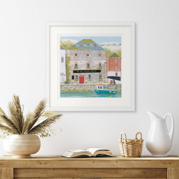 Framed Print - HC309F - Padstow Phone Box Framed Print - Padstow Phone Box Framed Print - Whistlefish