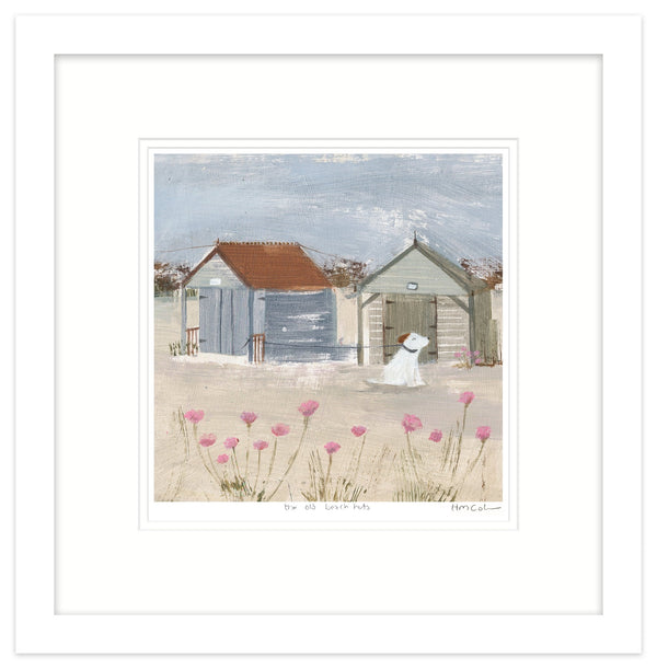 Framed Print-HC30F - The Old Beach Huts Small Framed Print-Whistlefish