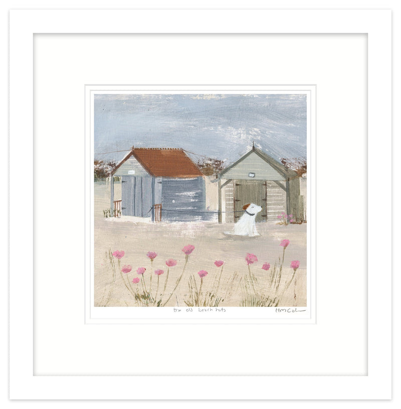The Old Beach Huts 1 Framed