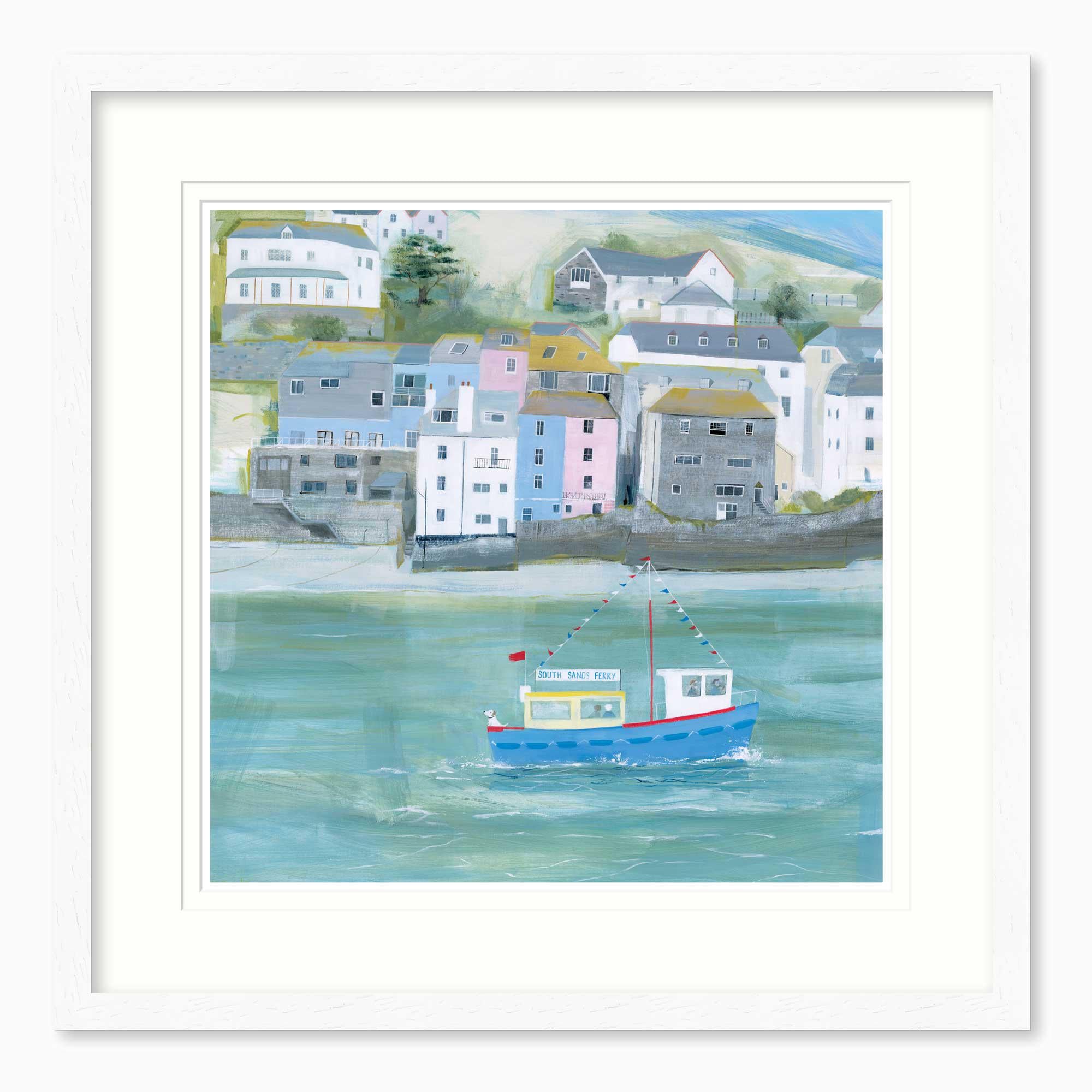 Framed Print-HC320F - Salcombe Framed Print-Hannah Cole