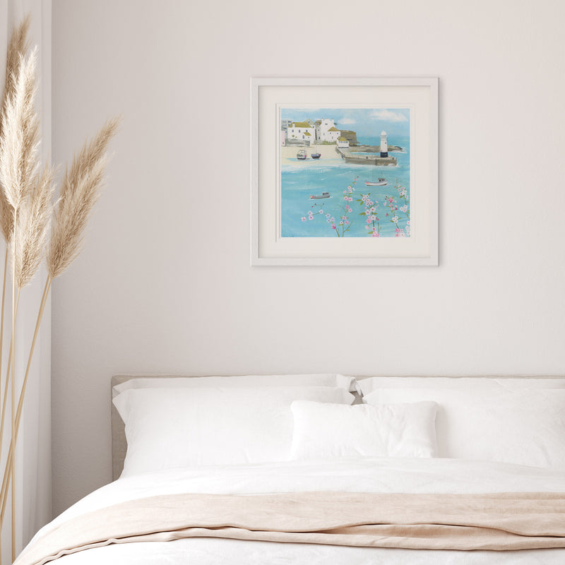 Framed Print - HC321F - Flowers Above St Ives Framed Print - Flowers Above St Ives Framed Print - Whistlefish