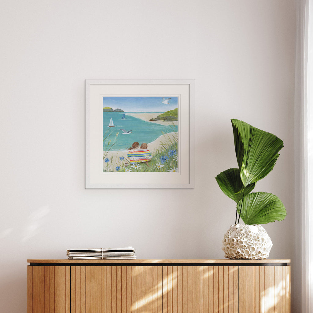 Framed Print - HC323F - After Our Swim Framed Print - After Our Swim Framed Print - Whistlefish