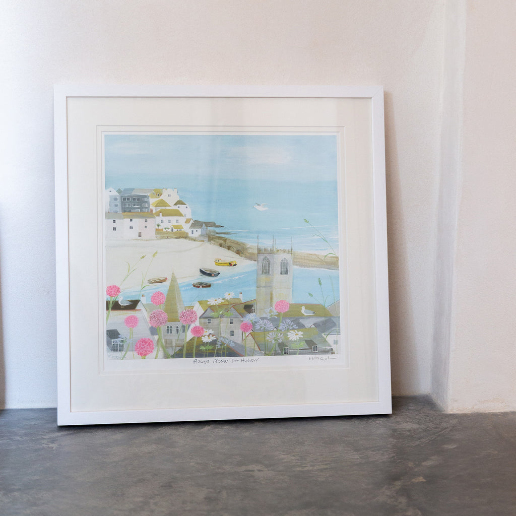 Framed Print-HC327F - Above The Harbour Framed Print-Hannah Cole