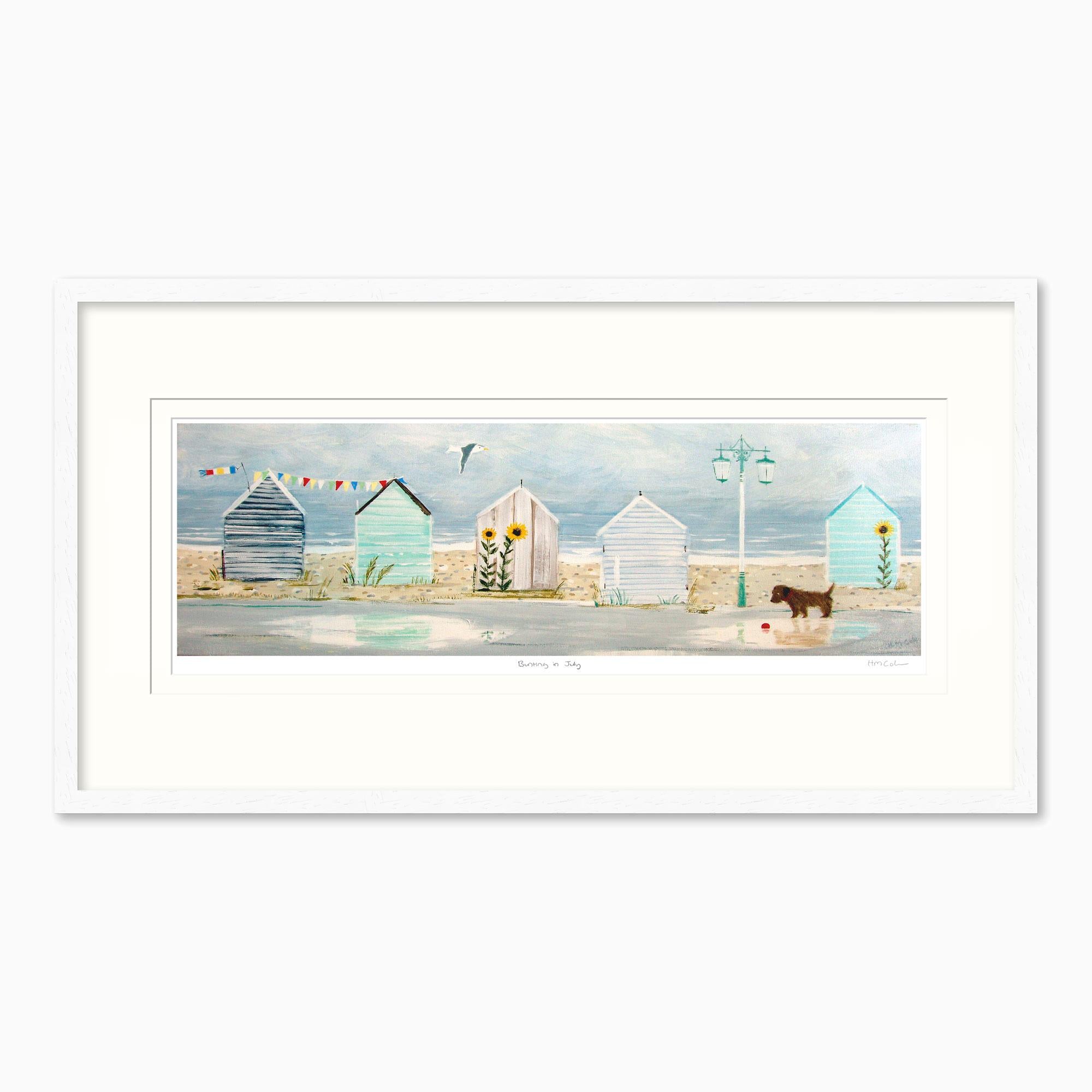 Framed Print-HC349F - Bunting in July Framed Print-Hannah Cole
