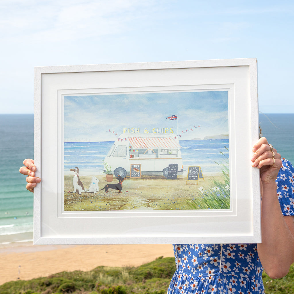 Framed Print-HC356F - First In Line Framed Print-Hannah Cole
