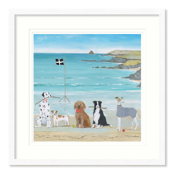 Framed Print-HC357F - Man's Best Friend Small Framed Print-Hannah Cole