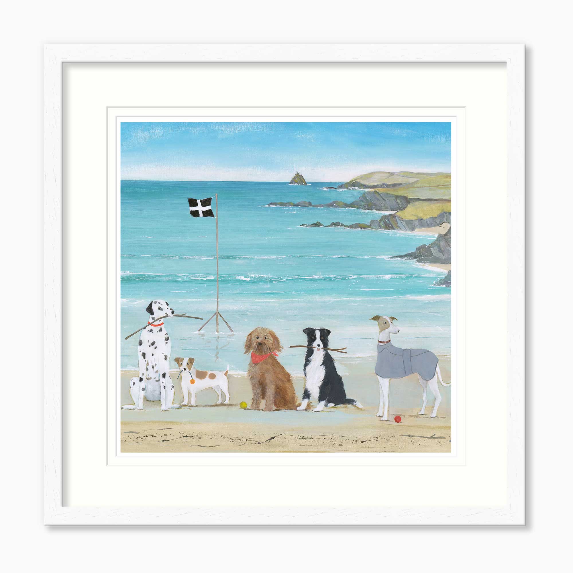 Framed Print-HC357F - Man's Best Friend Small Framed Print-Hannah Cole