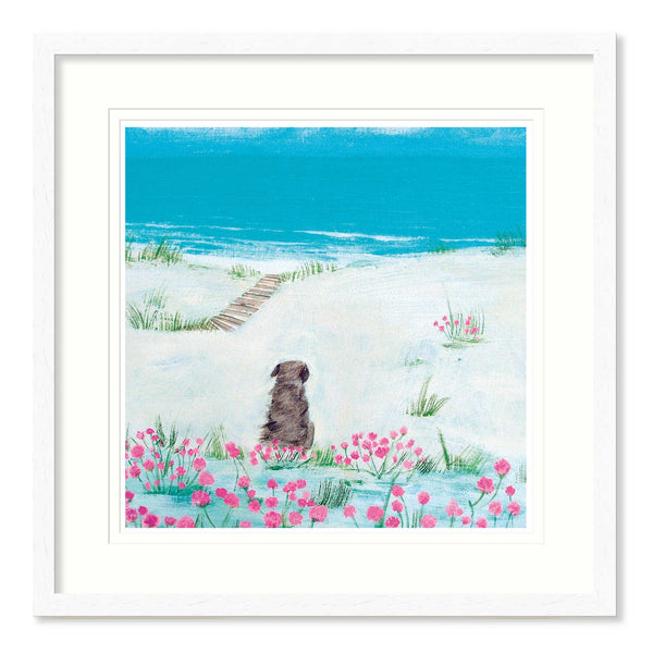 Framed Print-HC360F - Sea Pinks Framed Print-Hannah Cole