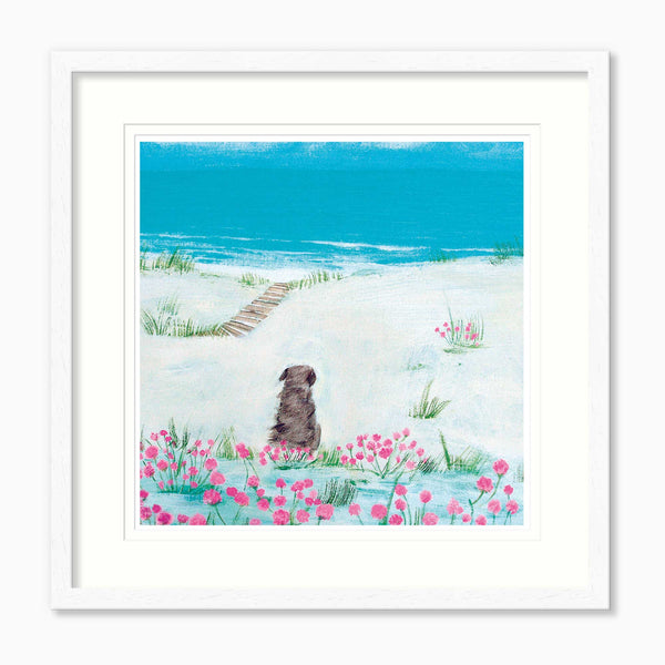 Framed Print-HC360F - Sea Pinks Framed Print-Hannah Cole