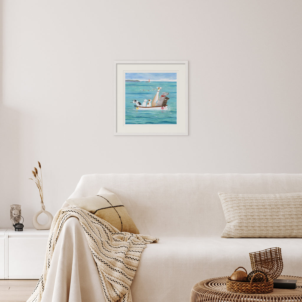 Framed Print-HC361F - Headwind Small Framed Print-Hannah Cole