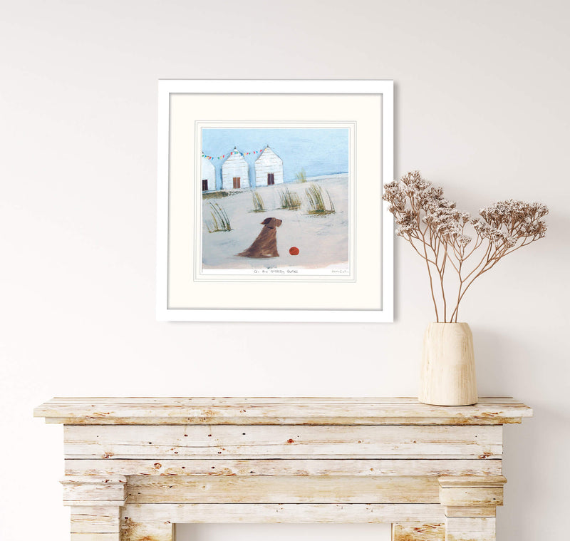 Framed Print-HC53F - On the Breezy Dunes-Whistlefish