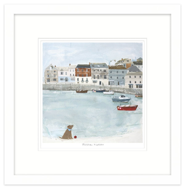 Framed Print-HC74F - Padstow Harbour Boats Small Framed Print-Whistlefish