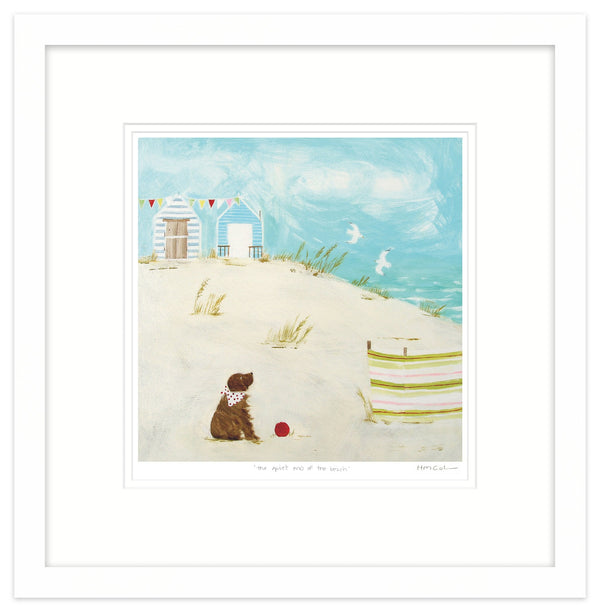 Framed Print-HC89F - Quiet End of The Beach Small Framed Print-Whistlefish