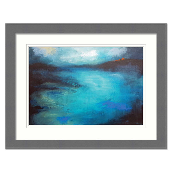 Framed Print - HCL13F - Distant Glow (Grey) - 