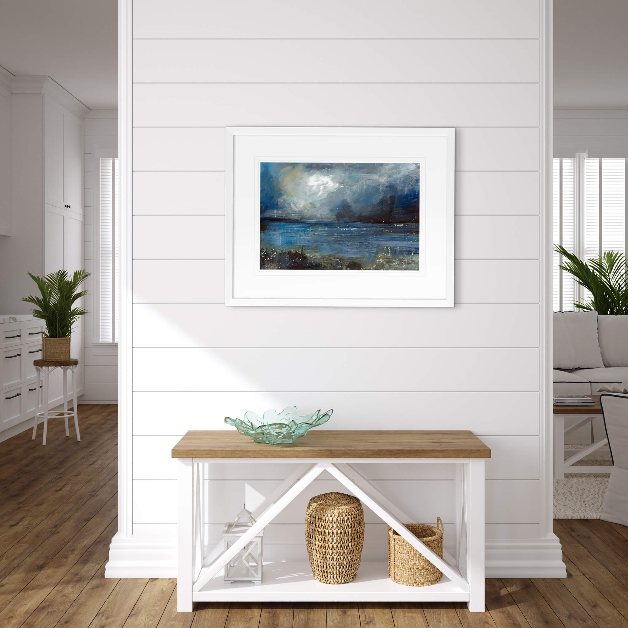 Framed Print-HCL41F - Rolling Storm Framed Print-Whistlefish