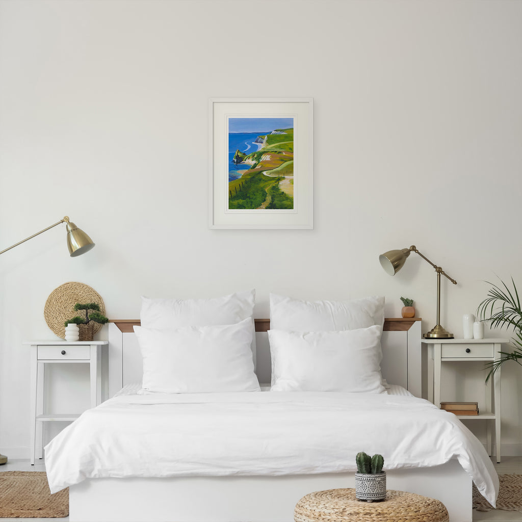 Framed Print-IC02304F - Coast Path No. 2 Framed Print-Iris Clelford