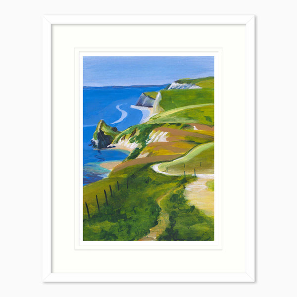 Framed Print-IC02304F - Coast Path No. 2 Framed Print-Iris Clelford