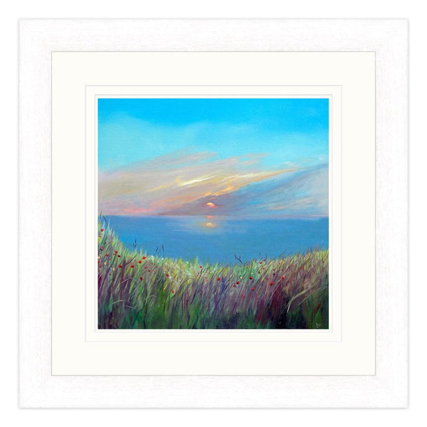 Framed Print-IC07F - Sunset over Sennon Cove-Whistlefish