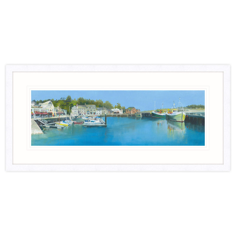 Framed Print - IC116F - Another Perfect Day, Padstow Framed Print - Another Perfect Day, Padstow Framed Print by Iris Clelford - Whistlefish