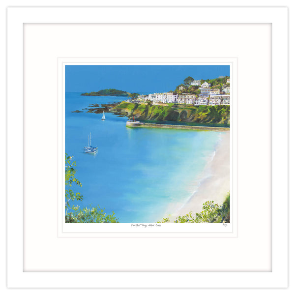 Framed Print-IC122F - Perfect Day, West Looe Framed Print-Whistlefish