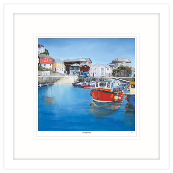 Framed Print-IC125F - Mevagissey Framed Art Print-Whistlefish