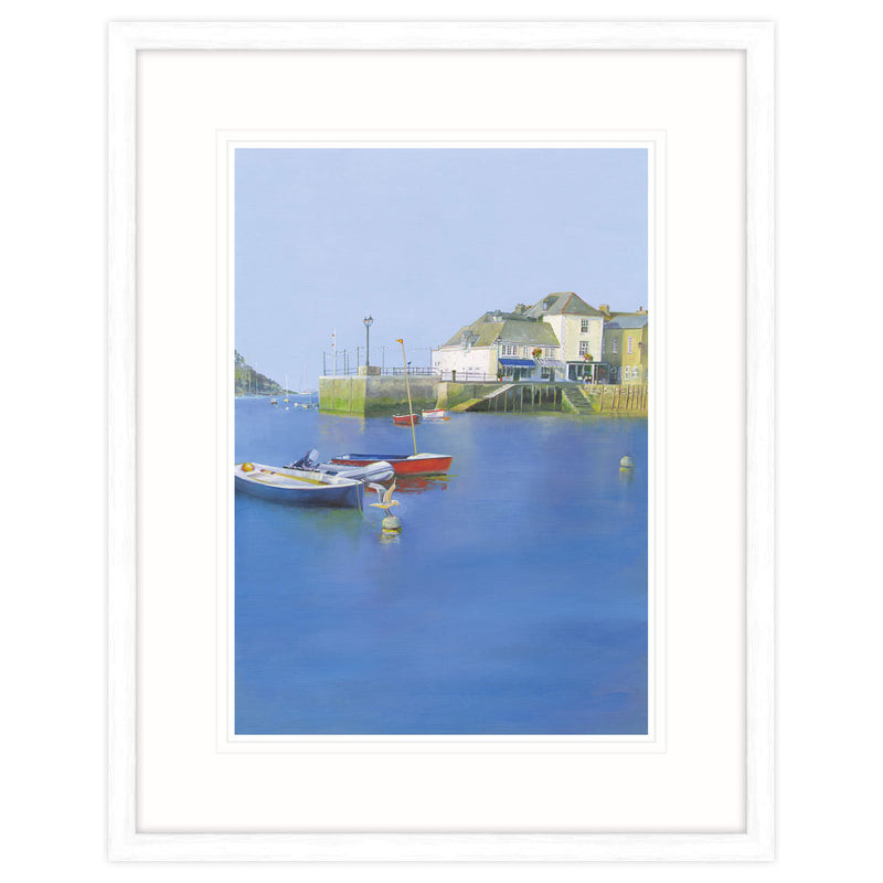 Framed Print-IC128F - Town Quay Fowey Framed Art Print-Whistlefish