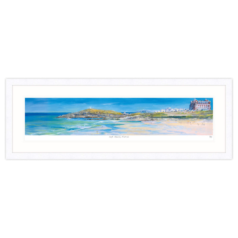 Framed Print-IC163F - Safe Shores, Fistral Framed Print-Whistlefish