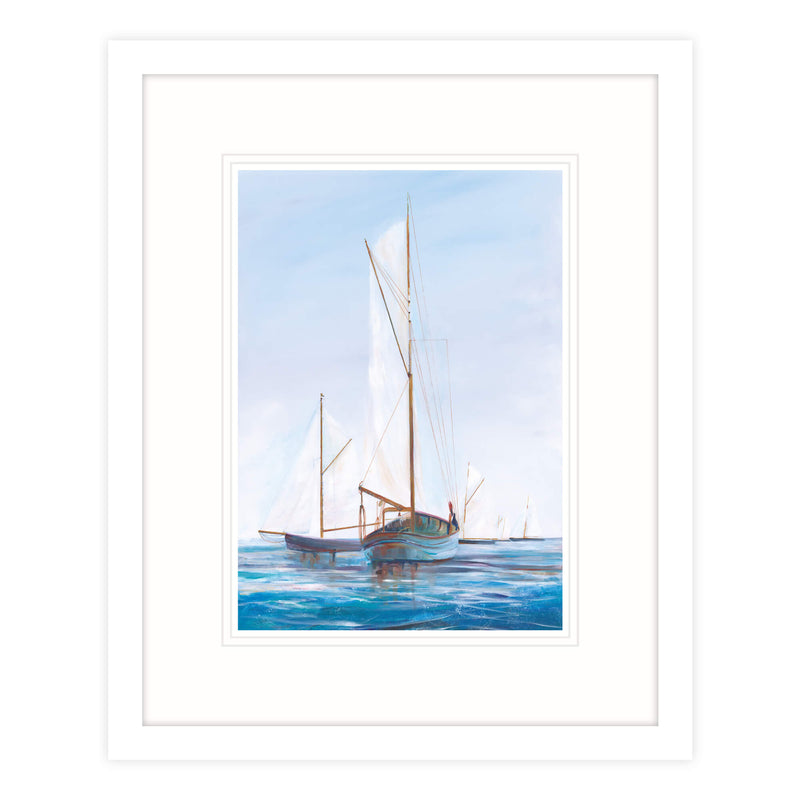 Framed Print-IC171F - Sail Ahoy Framed Print-Whistlefish