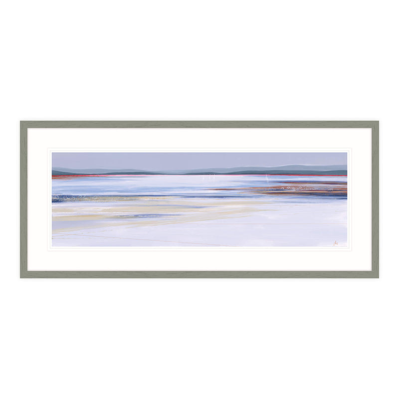 Framed Print - IC172F - Bright Waters Framed Print - Bright Waters Framed Print by Iris Clelford - Coastal Art - Whistlefish