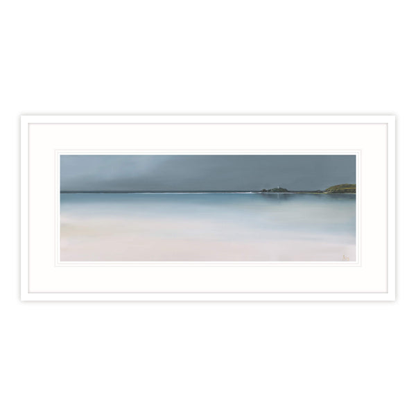 Framed Print-IC216F - Ebbing Tide Godrevy Framed Print-Whistlefish