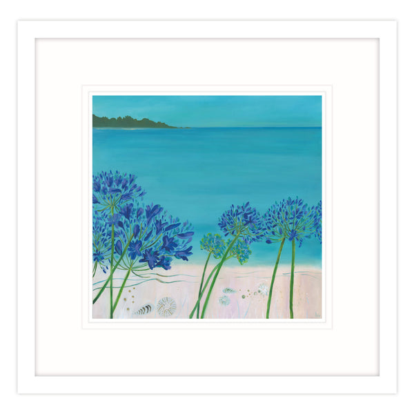 Framed Print-IC218F - Summer Heat Perranuthnoe Framed Print-Whistlefish