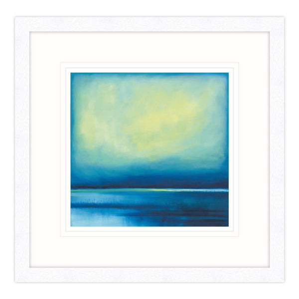 Framed Print-IC233F - Aqua Skies, Marazion Marshes Framed Print-Whistlefish